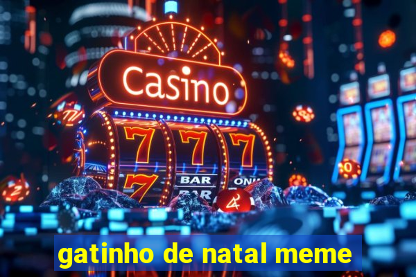 gatinho de natal meme