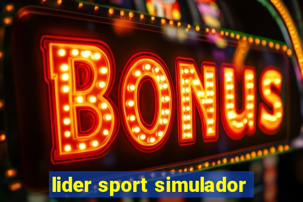 lider sport simulador